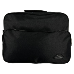 Багатофункціональна, текстильна сумка через плече на два відділення, чорна Багатофункціональна, текстильна сумка через плече на два відділення, чорна