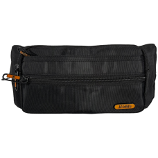 Сумка-бананка черного цвета на четыре отделения