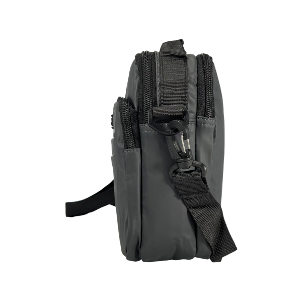 Прочная и надежная сумка через плечо на 4 отделения, 2 л, серая