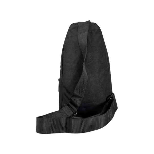 Сумка-слинг на три отделения, 4 л, черная
