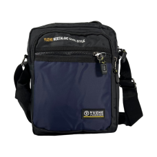 Сумка через плечо на четыре отделения, крепкая и функциональная, синяя