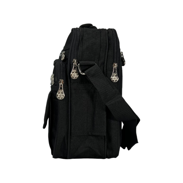 Сумка через плечо на 6 отделений, 13 л, черная Сумка через плечо на 6 отделений, 13 л, черная