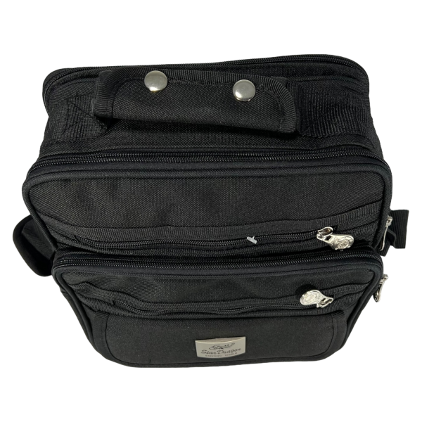 Сумка через плечо на 6 отделений, 13 л, черная Сумка через плечо на 6 отделений, 13 л, черная