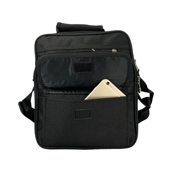 Сумка через плечо на 6 отделений, 13 л, черная Сумка через плечо на 6 отделений, 13 л, черная