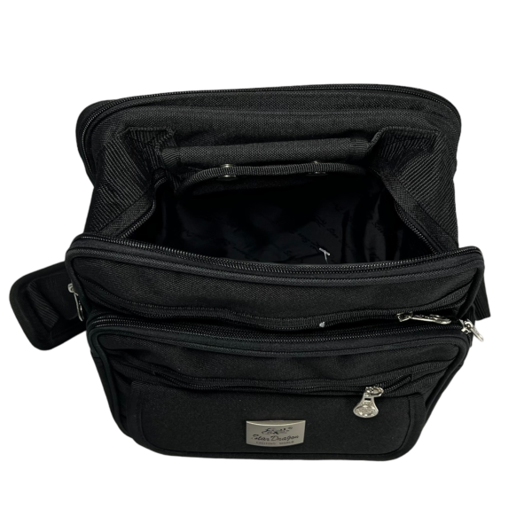 Сумка через плечо на 6 отделений, 13 л, черная Сумка через плечо на 6 отделений, 13 л, черная