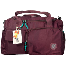 Спортивная сумка на пять отделений цвета бордо, 23 л