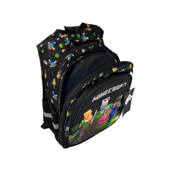 Школьный рюкзак для младших классов на три отделения, черный Школьный рюкзак для младших классов на три отделения, черный