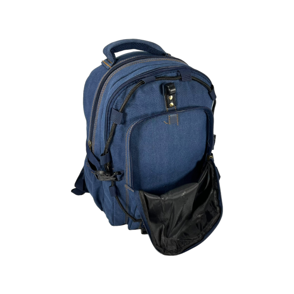 Брезентовий рюкзак, 20 л, міцний, зносостійкий, водовідштовхуюча тканина, колір синій Брезентовий рюкзак, 20 л, міцний, зносостійкий, водовідштовхуюча тканина, колір синій
