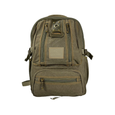 Брезентовий рюкзак, 15 л, міцний, зносостійкий, водовідштовхуюча тканина, колір хакі