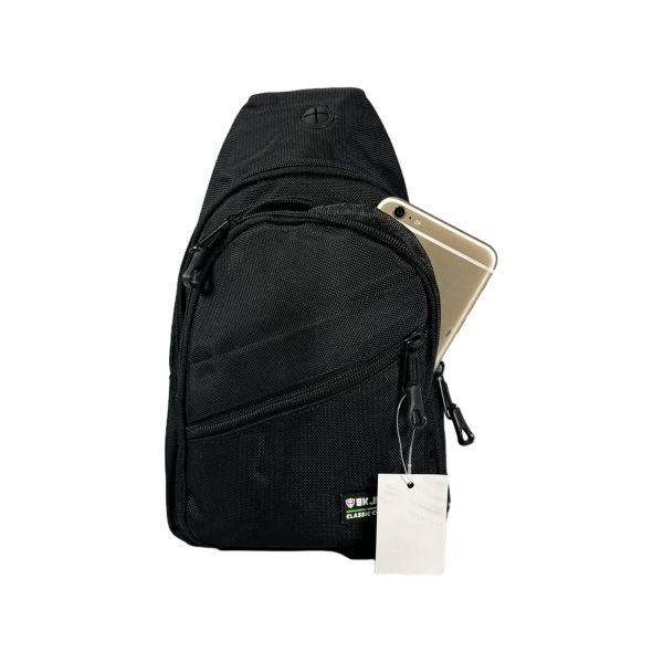 Спортивная сумка-слинг на четыре отделения, 4 л, черная Спортивная сумка-слинг на четыре отделения, 4 л, черная