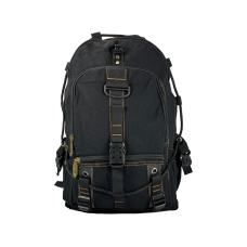 Брезентовий рюкзак, 30 л, міцний, зносостійкий, водовідштовхуюча тканина, колір чорний