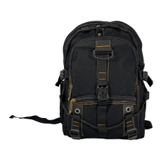 Брезентовий рюкзак, 20 л, практичний, міцний, колір чорний