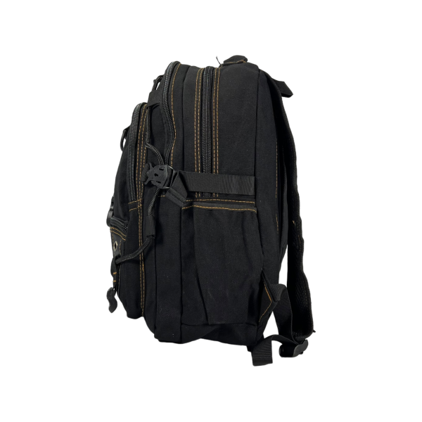 Брезентовий рюкзак, 20 л, практичний, міцний, колір чорний