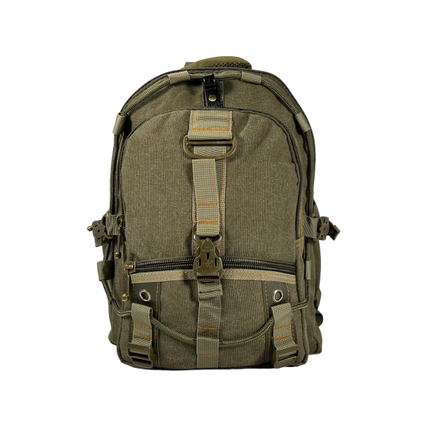 Брезентовый рюкзак, 20 л, практичный, крепкий, цвет хаки