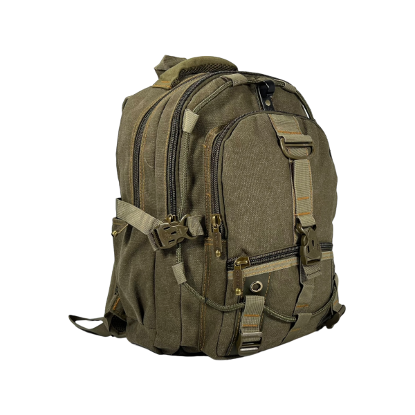 Брезентовый рюкзак, 20 л, практичный, крепкий, цвет хаки Брезентовый рюкзак, 20 л, практичный, крепкий, цвет хаки