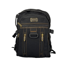 Брезентовий рюкзак, 15 л, практичний, міцний, колір чорний