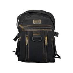 Брезентовый рюкзак, 15 л, практичный, крепкий, цвет черный