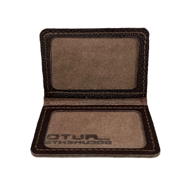 Обложка для автодокументов BagWay, ручная работа, темно-коричневая