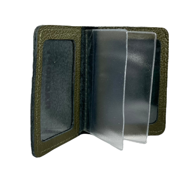 Обложка для ID-паспорта BagWay, ручная работа из натуральной кожи, зеленая