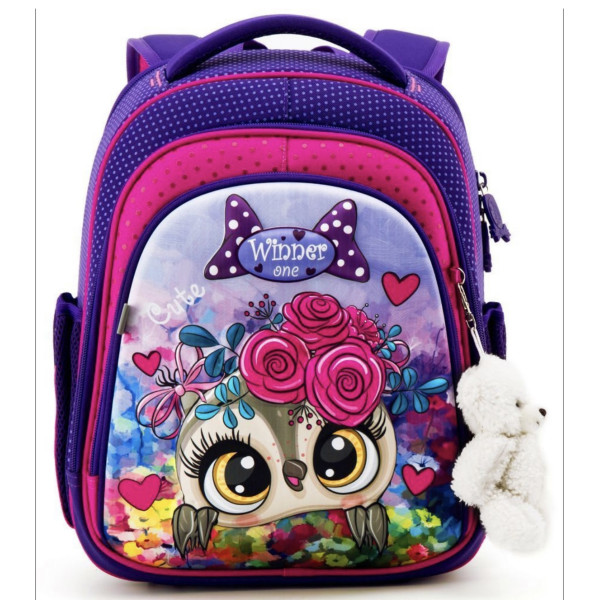 Шкільний набір Sky Name (Winner) для дівчаток 1-4 клас, водовідштовхувальна тканина, принт Сова Шкільний набір Sky Name (Winner) для дівчаток 1-4 клас, водовідштовхувальна тканина, принт Сова