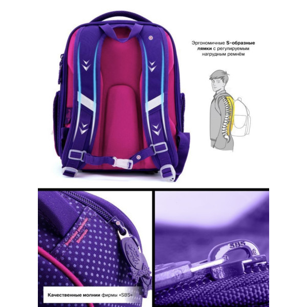 Шкільний набір Sky Name (Winner) для дівчаток 1-4 клас, водовідштовхувальна тканина, принт Сова Шкільний набір Sky Name (Winner) для дівчаток 1-4 клас, водовідштовхувальна тканина, принт Сова