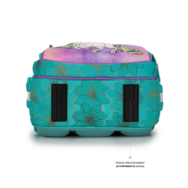 Ранец для девочки младших классов жесткий каркас Sky Name, бирюзовый Ранец для девочки младших классов жесткий каркас Sky Name, бирюзовый