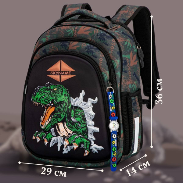 Шкільний рюкзак Sky Name (Winner) для хлопчиків 1-4 клас, водовідштовхувальна тканина, принт Динозавр Шкільний рюкзак Sky Name (Winner) для хлопчиків 1-4 клас, водовідштовхувальна тканина, принт Динозавр