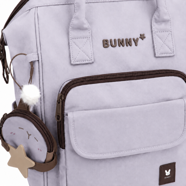 Шкільний рюкзак Bunny для дівчинки лавандовий з відділенням для ноутбука