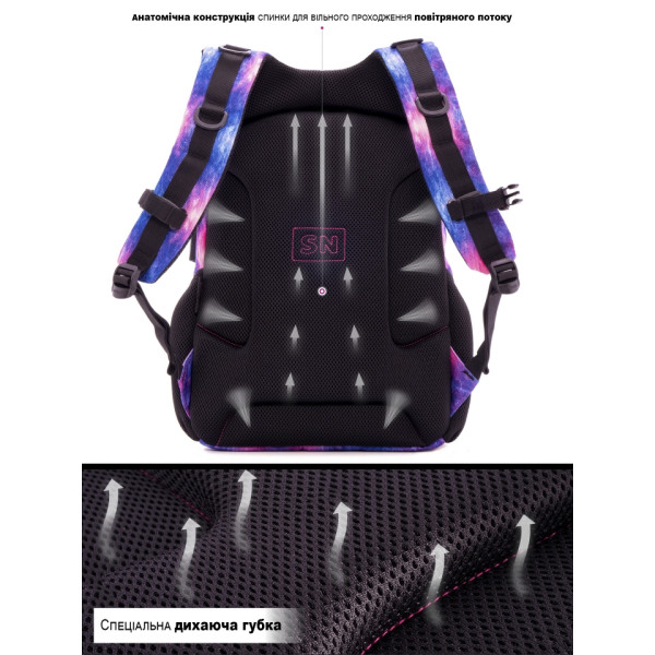 Школьный рюкзак для подростков с USB-слотом, 2 отделения, пенал в комплекте, 17 л Школьный рюкзак для подростков с USB-слотом, 2 отделения, пенал в комплекте, 17 л