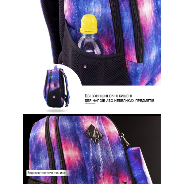 Школьный рюкзак для подростков с USB-слотом, 2 отделения, пенал в комплекте, 17 л Школьный рюкзак для подростков с USB-слотом, 2 отделения, пенал в комплекте, 17 л