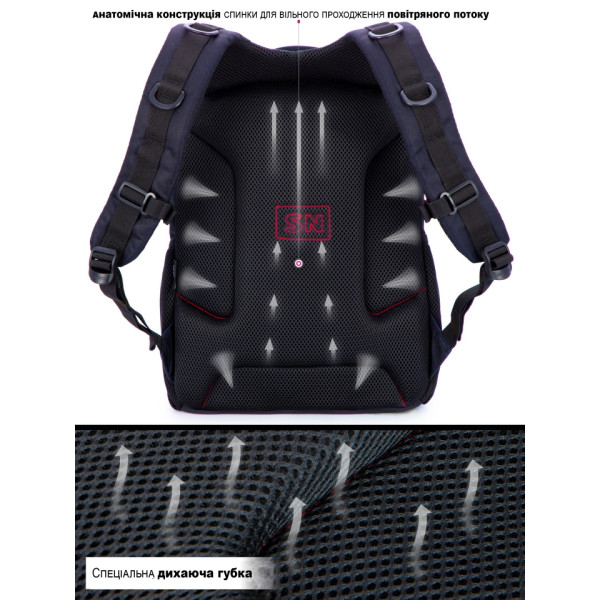 Школьный рюкзак для подростков с USB-слотом, 2 отделения, черный, 16 л, принт Котик, пенал в комплекте Школьный рюкзак для подростков с USB-слотом, 2 отделения, черный, 16 л, принт Котик, пенал в комплекте