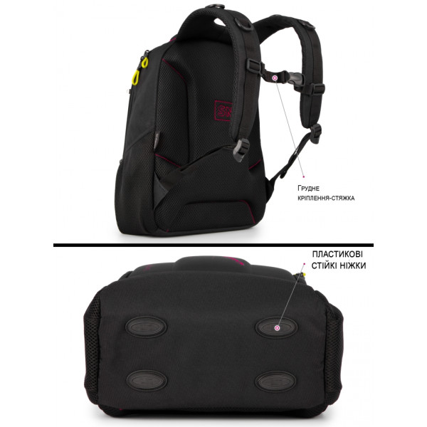 Школьный рюкзак для подростков, 2 отделения, пенал в комплекте Школьный рюкзак для подростков, 2 отделения, пенал в комплекте