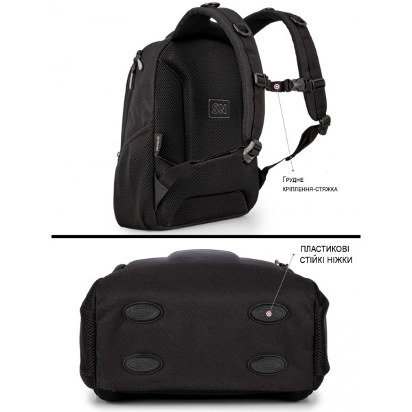 Школьный рюкзак Winner /SkyName для подростков, пенал в комплекте, принт Джойстики, черный Школьный рюкзак Winner /SkyName для подростков, пенал в комплекте, принт Джойстики, черный