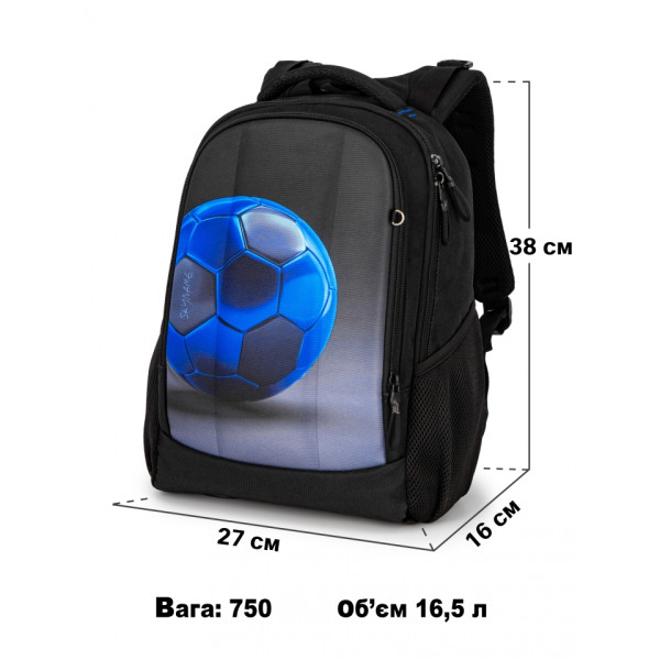 Школьный рюкзак Winner /SkyName для подростков, пенал в комплекте, принт Мяч Школьный рюкзак Winner /SkyName для подростков, пенал в комплекте, принт Мяч