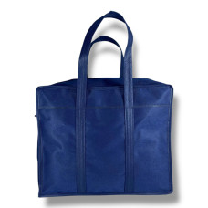 Синяя екосумка из спанбонда для хранения и переноски вещей