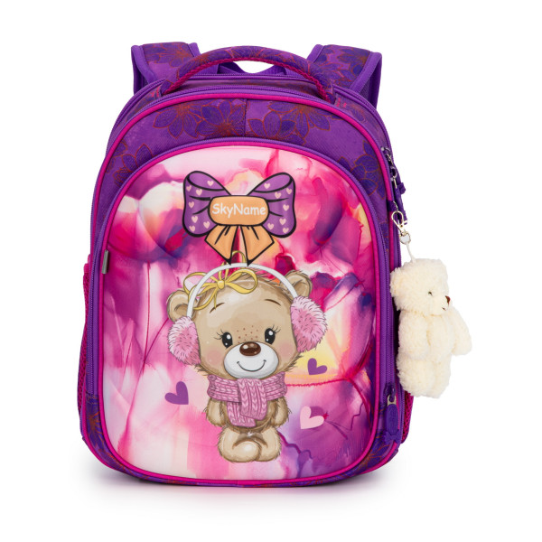 Школьный ранец Winner One/Sky Name на три отделения, фиолетовый Школьный ранец Winner One/Sky Name на три отделения, фиолетовый