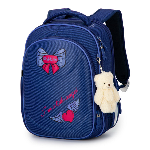 Школьный ранец Winner One/Sky Name на три отделения, синий