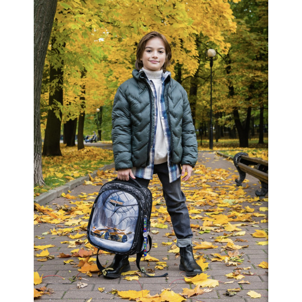 Шкільний набір Sky Name (Winner) для хлопчиків 1-4 клас, водовідштовхувальна тканина, принт Машина Шкільний набір Sky Name (Winner) для хлопчиків 1-4 клас, водовідштовхувальна тканина, принт Машина