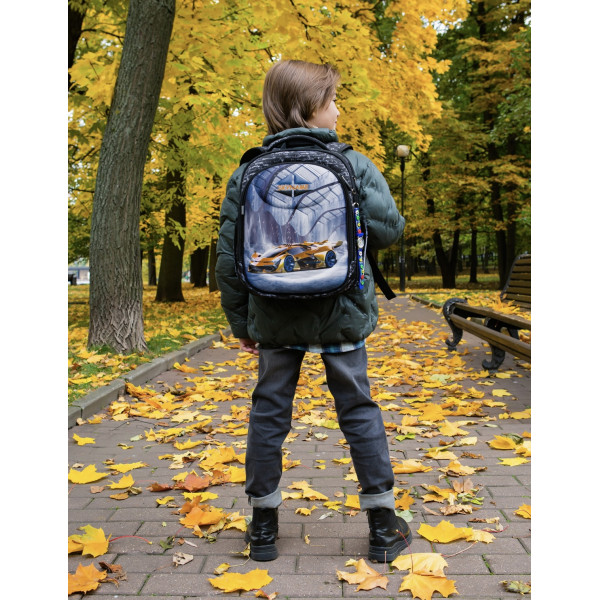 Шкільний набір Sky Name (Winner) для хлопчиків 1-4 клас, водовідштовхувальна тканина, принт Машина Шкільний набір Sky Name (Winner) для хлопчиків 1-4 клас, водовідштовхувальна тканина, принт Машина