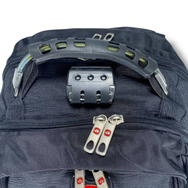 Міський рюкзак з кодовим замком водовідштовхувальний 30 л об'єму та відділення для ноутбука до 15"