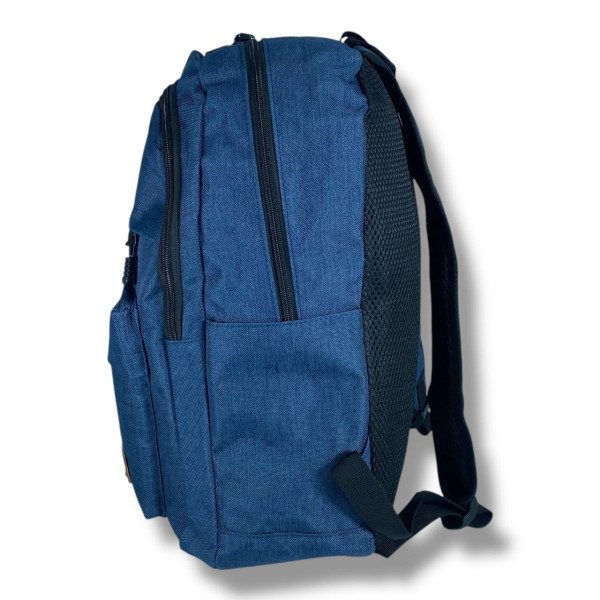Міський рюкзак водовідштовхувальний з кишенею для ноутбука до 15.6 синього кольору