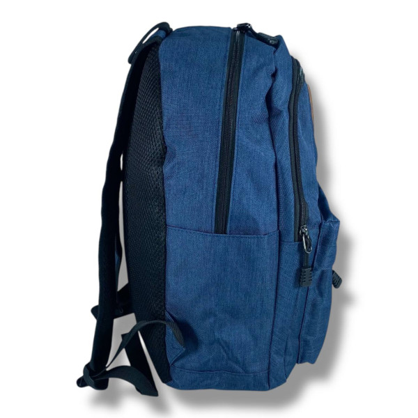 Міський рюкзак водовідштовхувальний з кишенею для ноутбука до 15.6 синього кольору