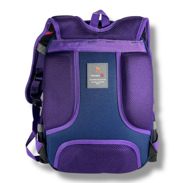 Шкільний рюкзак для дівчинки з принтом Метелик, каркасний та місткий, 22 л Шкільний рюкзак для дівчинки з принтом Метелик, каркасний та місткий, 22 л