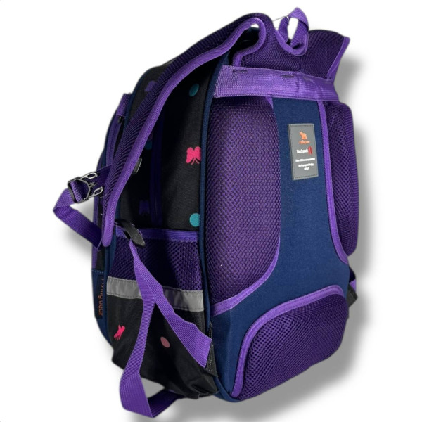 Шкільний рюкзак для дівчинки з принтом Метелик, каркасний та місткий, 22 л Шкільний рюкзак для дівчинки з принтом Метелик, каркасний та місткий, 22 л