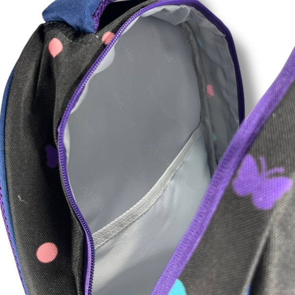 Шкільний рюкзак для дівчинки з принтом Метелик, каркасний та місткий, 22 л Шкільний рюкзак для дівчинки з принтом Метелик, каркасний та місткий, 22 л