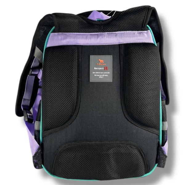 Школьный рюкзак для девочки с принтом Котик и сердечки, каркасный и вместительный, 22 л Школьный рюкзак для девочки с принтом Котик и сердечки, каркасный и вместительный, 22 л