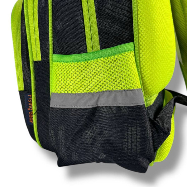 Шкільний рюкзак для хлопчика з принтом Велосипедист, каркасний та місткий, 22 л