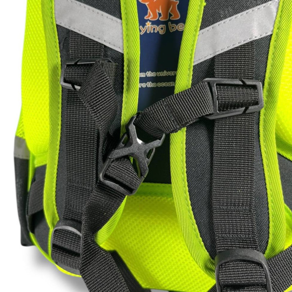 Шкільний рюкзак для хлопчика з принтом Велосипедист, каркасний та місткий, 22 л