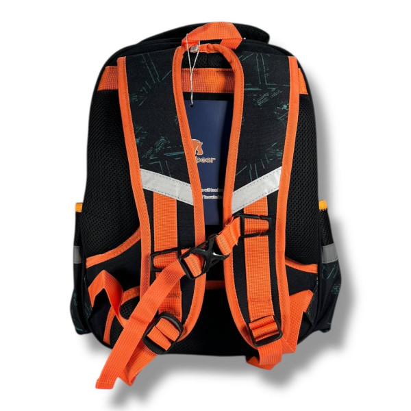 Школьный рюкзак для мальчика с принтом Машинка, каркасный и вместительный, 22 л Школьный рюкзак для мальчика с принтом Машинка, каркасный и вместительный, 22 л