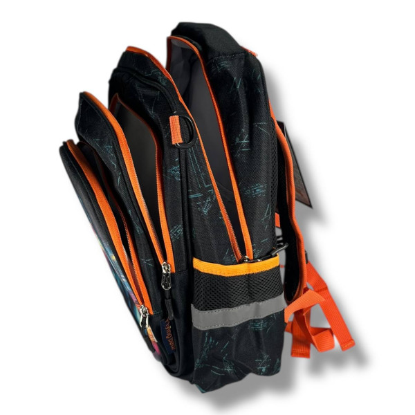 Школьный рюкзак для мальчика с принтом Машинка, каркасный и вместительный, 22 л Школьный рюкзак для мальчика с принтом Машинка, каркасный и вместительный, 22 л